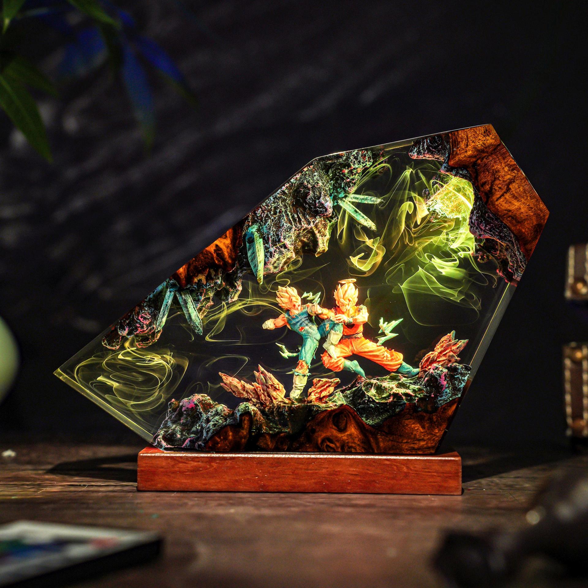 Goku & Vegeta Epoxy Resin Hand - Resin Art Goku のレビューと価格