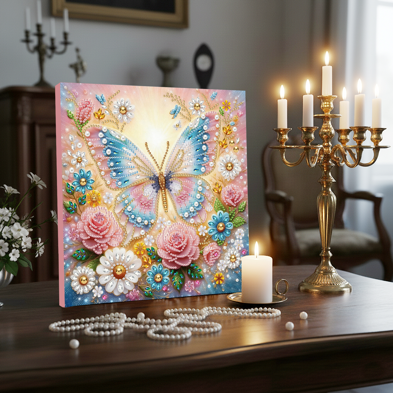 Pearl Gem Diamond Art Painting - Resin Art Kits For Adults のレビューと価格