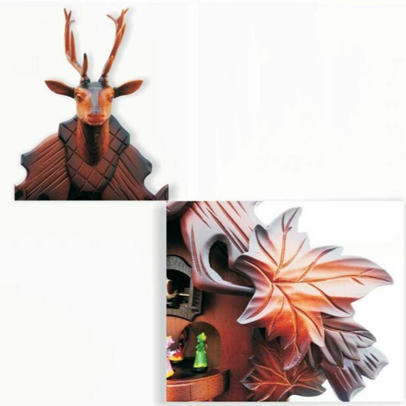 Cuckoo Wall Clock Solid Wood C - Resin Art Wall Clock のレビューと価格