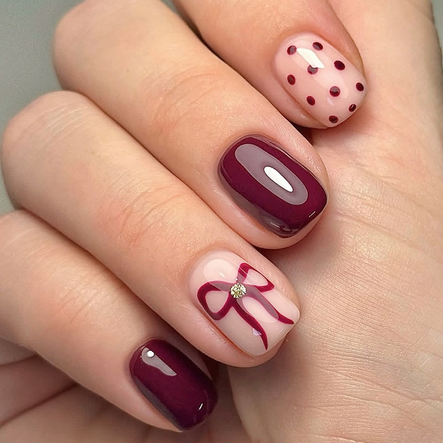 Short Square Press On Nails Gl - Resin Art Glitter のレビューと価格
