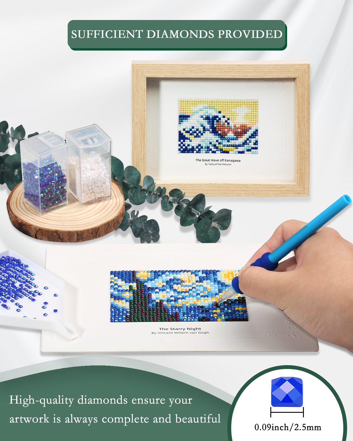 12PCS Mini Diamond Painting Ki - Resin Art Work のレビューと価格