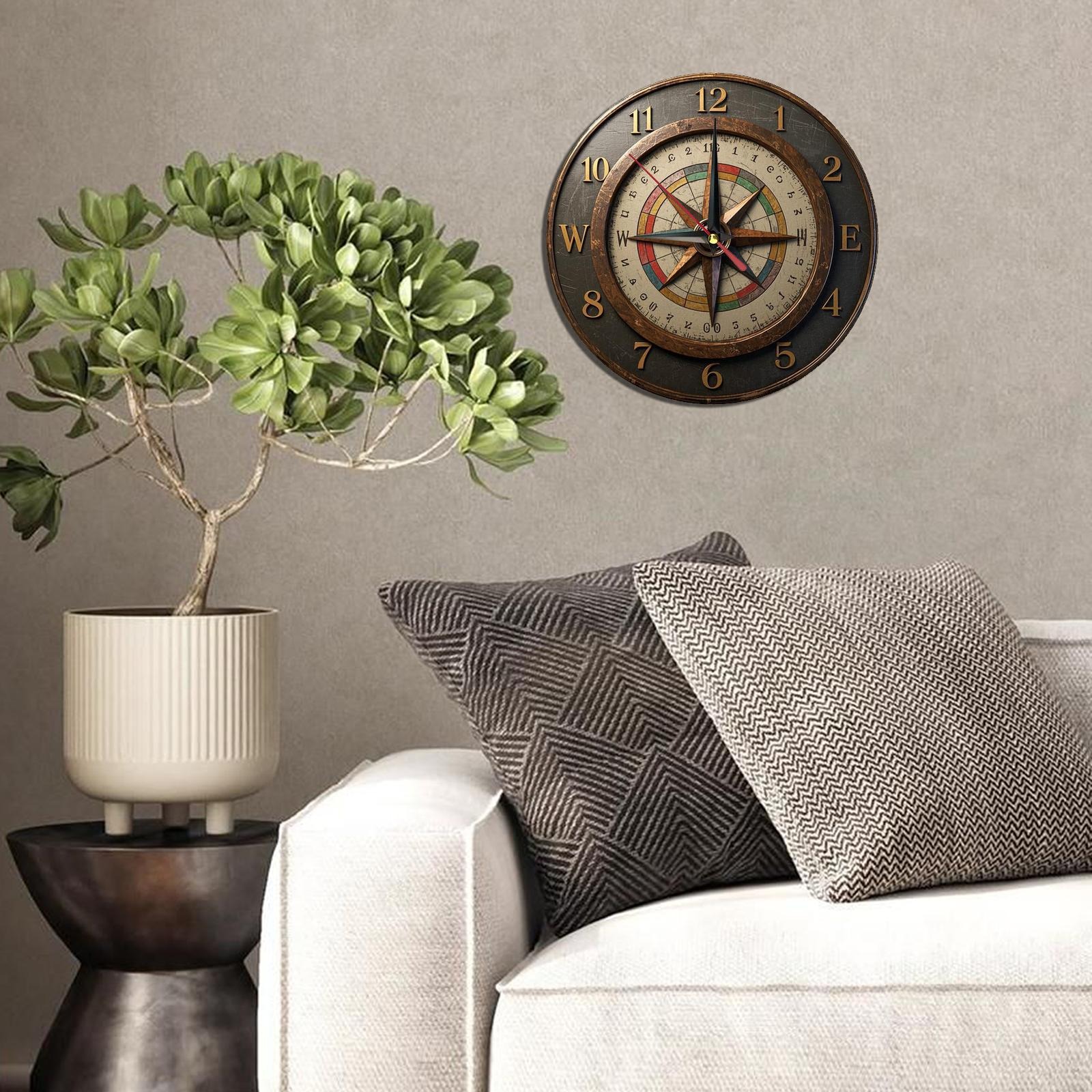 Rustic wooden wall - clock wit - Resin Art Wall Clock のレビューと価格
