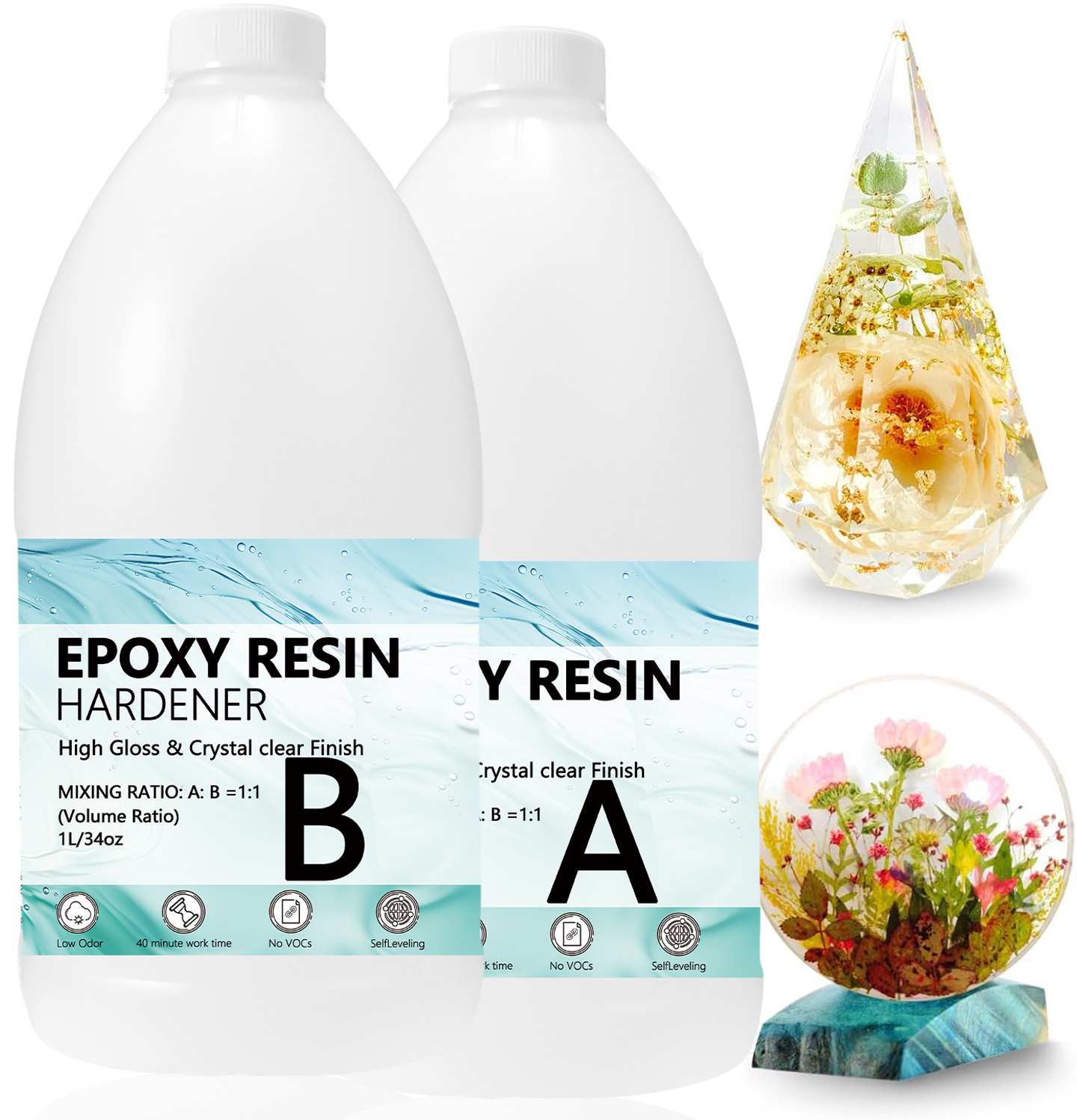 Epoxy Resin Kits Set, Art Kit  - Resin Art Kits For Adults のレビューと価格