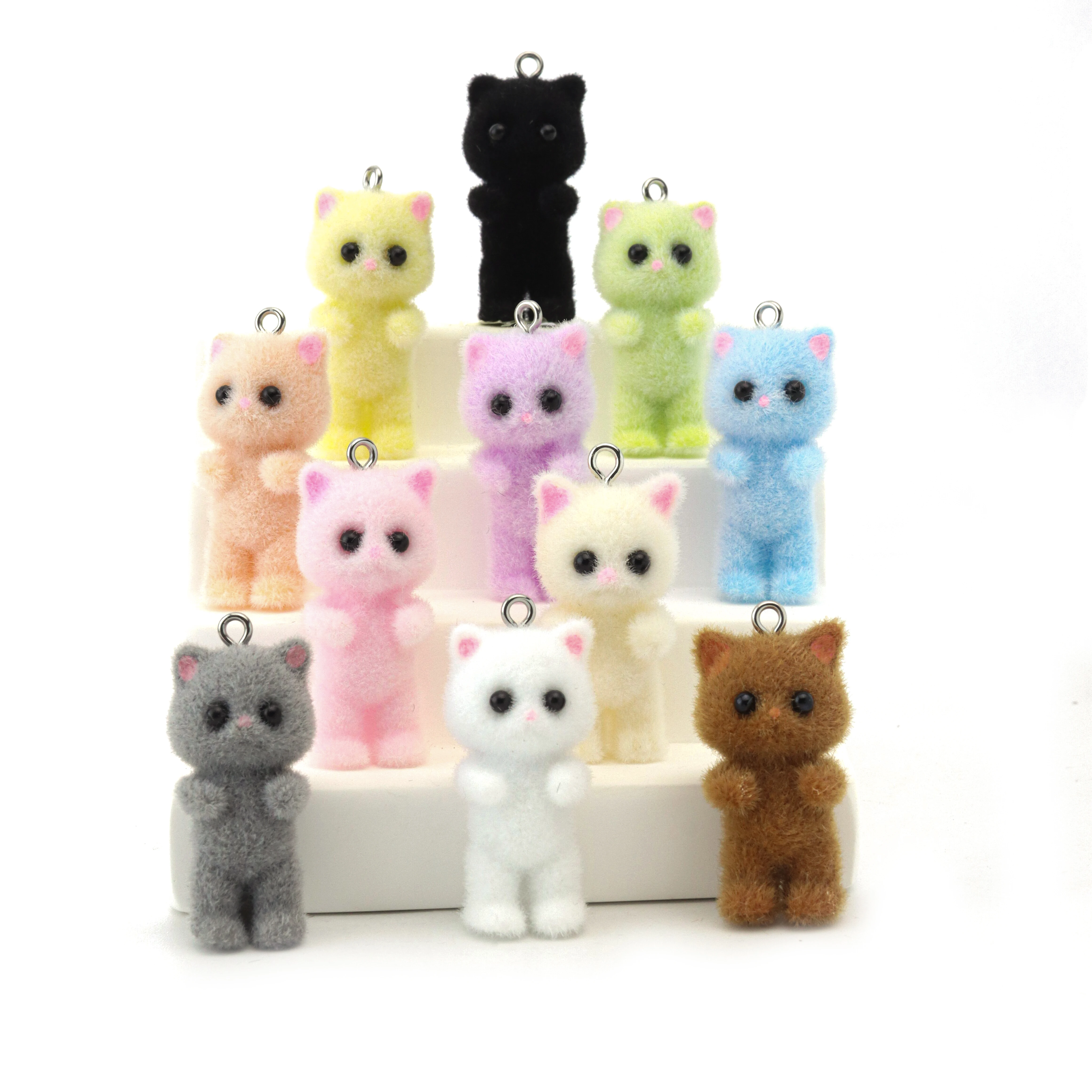33PCS Cat Pendant Kawaii 3D Fl - Resin Art Essentials のレビューと価格