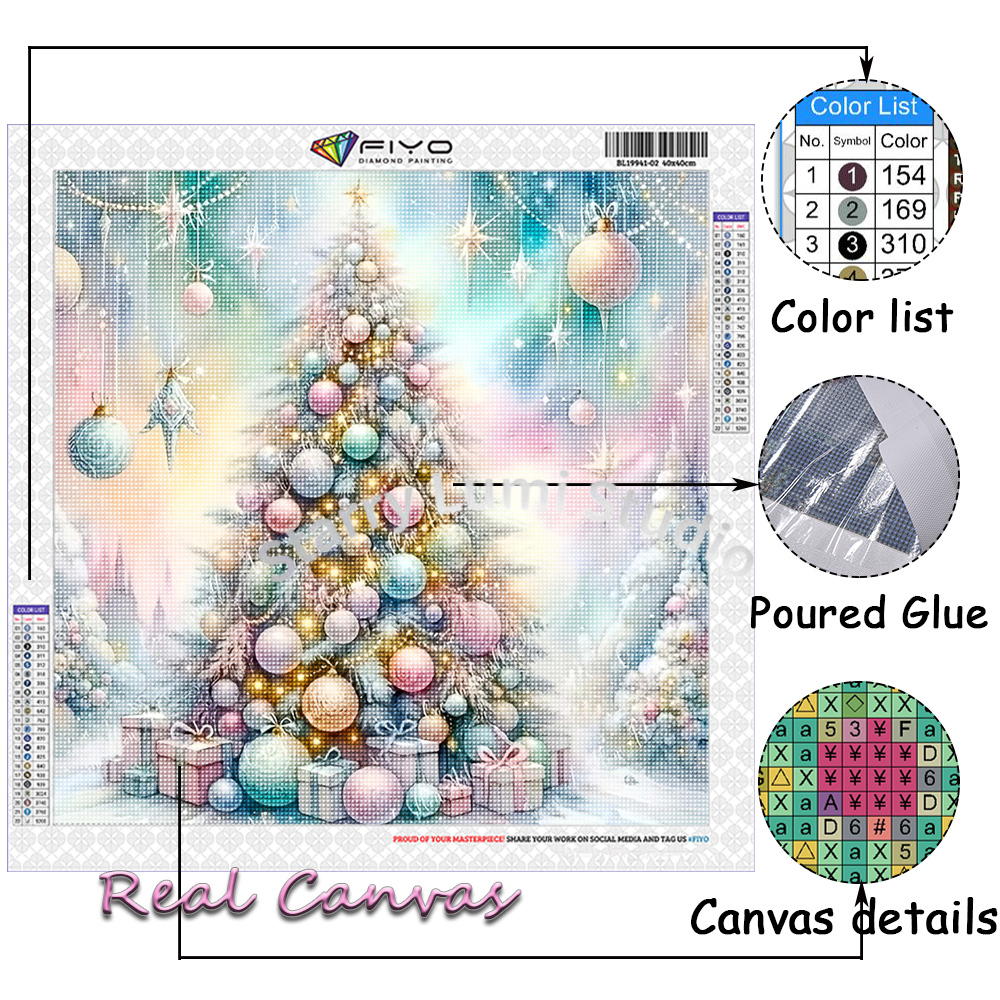 Diamond Painting Kit Christmas - Resin Art Work のレビューと価格
