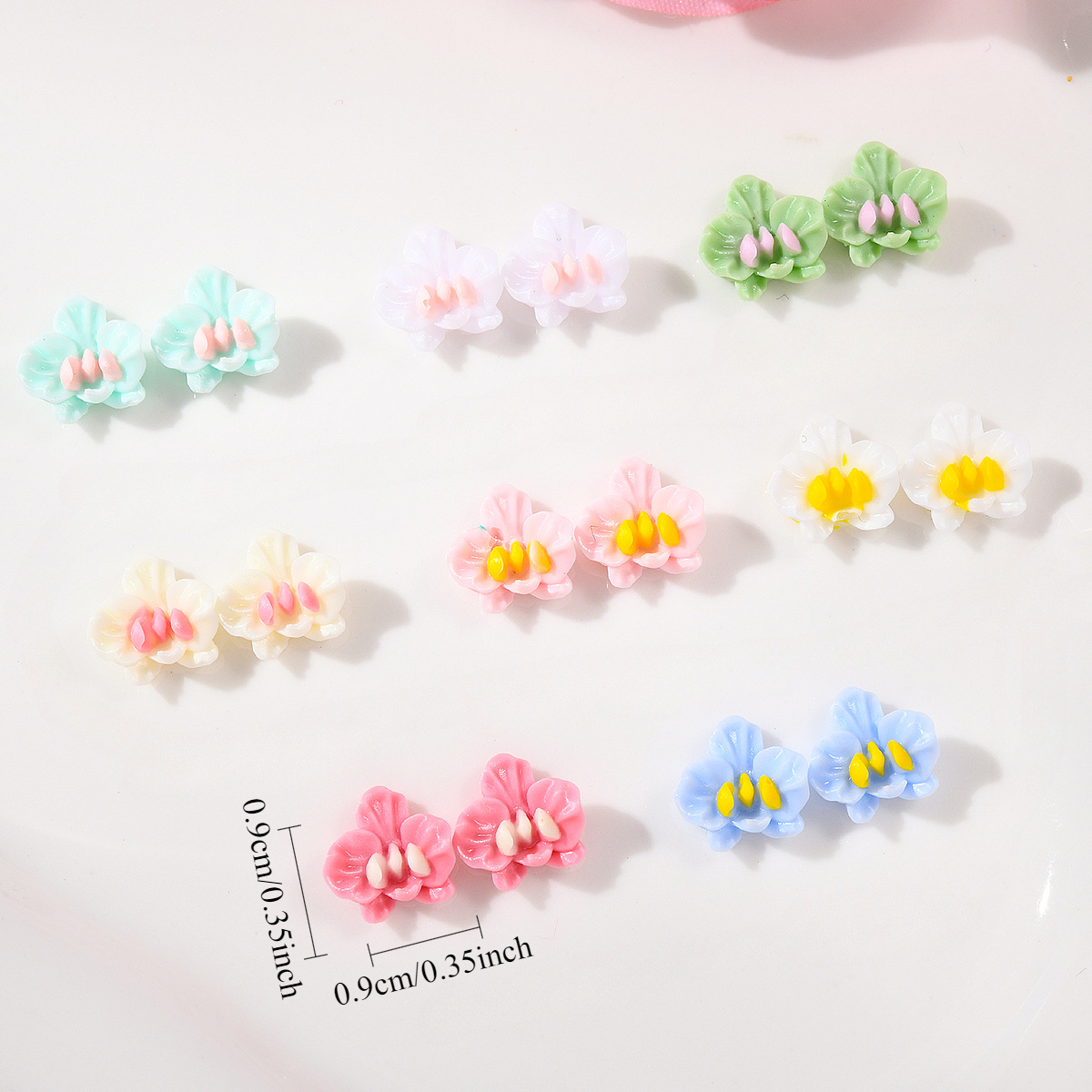 50pcs Resin Luminous Colorful  - Resin Art Earrings Material のレビューと価格