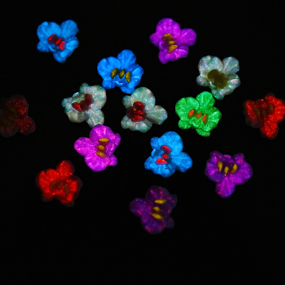50pcs Resin Luminous Colorful  - Resin Art Earrings Material のレビューと価格