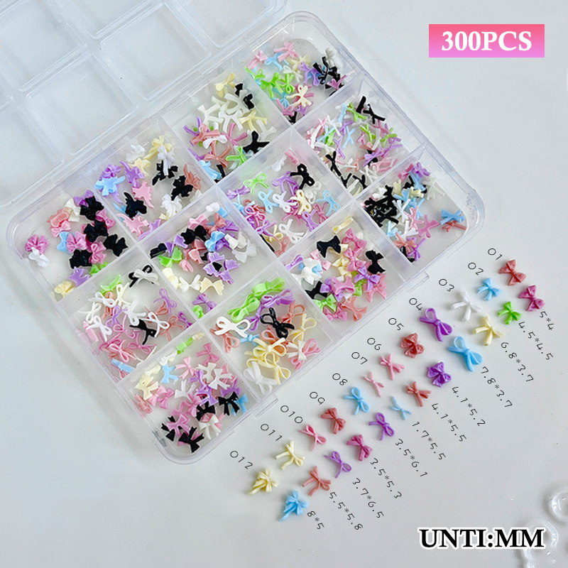 12 Grids Colorful Bowknot Set  - Resin Art Resin のレビューと価格