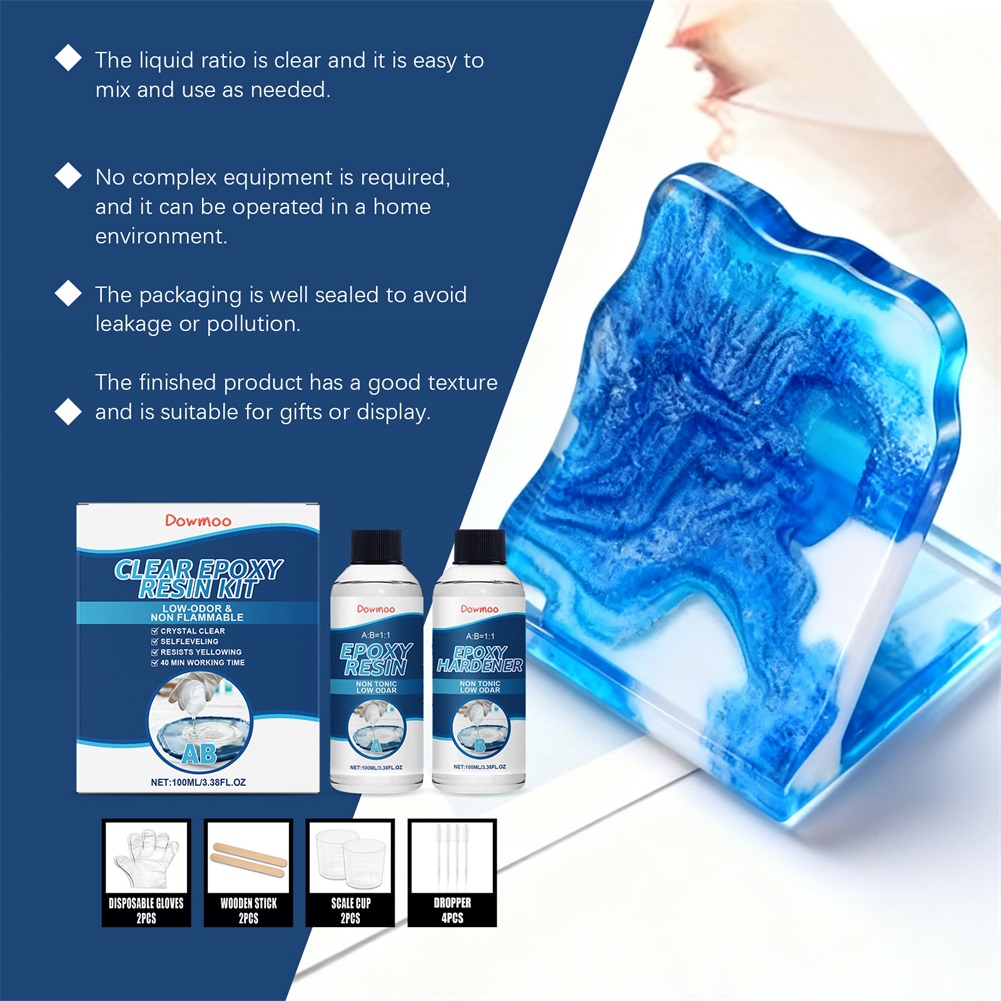 DIY Crystals Clear Epoxys Resi - Resin Art Epoxy のレビューと価格