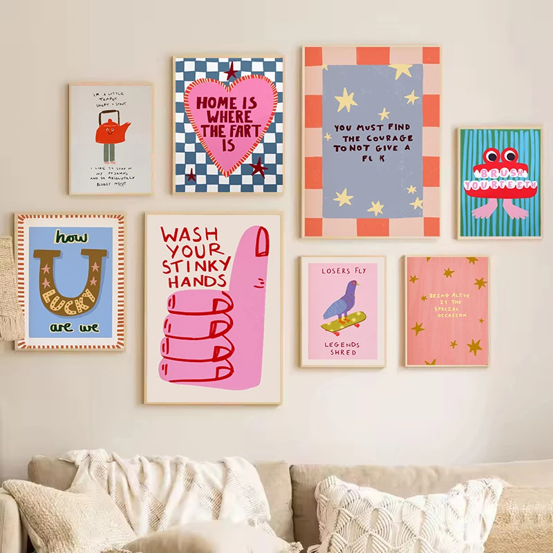 Colorful Humorous House Slogan - Resin Art Quote のレビューと価格