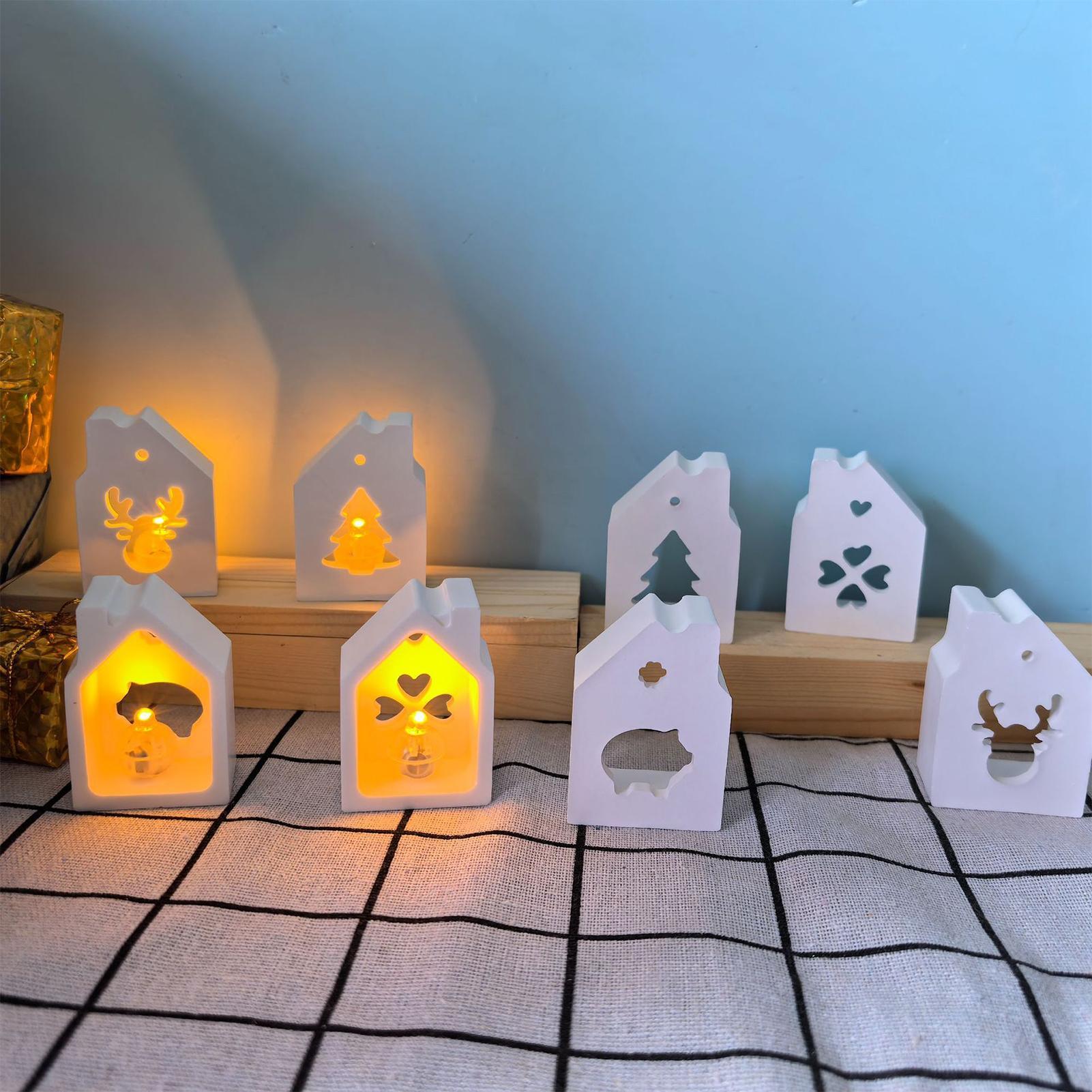 House Silicone Mold 4-Cavity C - Resin Art Epoxy のレビューと価格