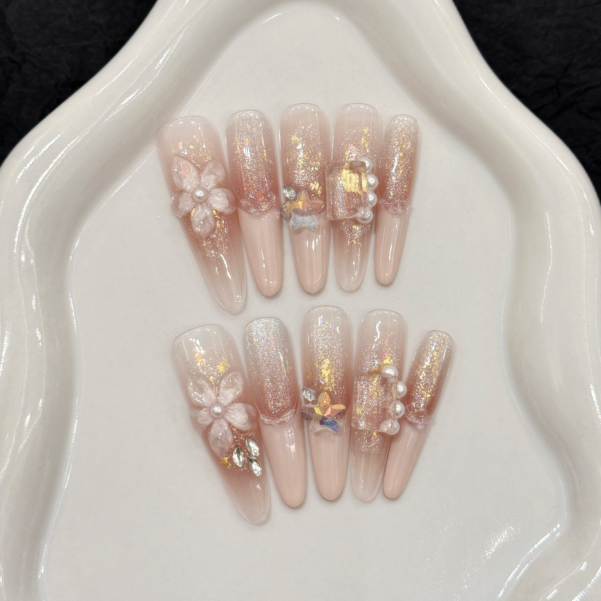 10pcs Pure Hand Pressed Stilet - Resin Art Glitter のレビューと価格