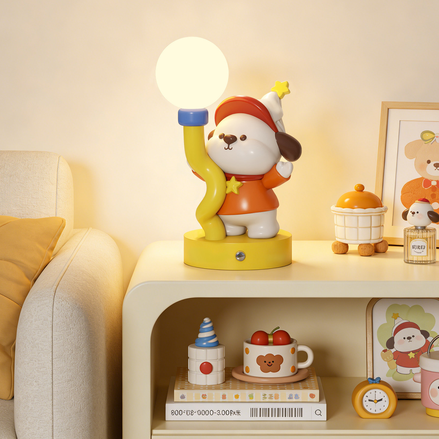 Home Decor Cute Little Dog Sta - Resin Art Gift For Anniversary のレビューと価格