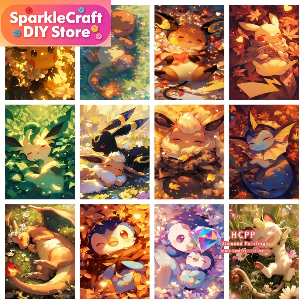 1pc frameless Cartoon Pokemon  - Resin Art Work のレビューと価格