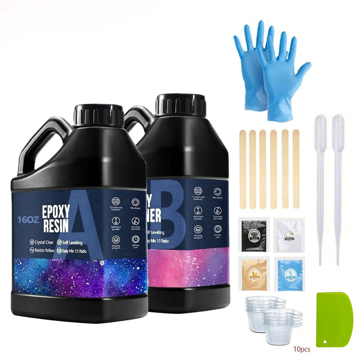 1000ml Crystal Clear Epoxy Res - Resin Art Epoxy のレビューと価格