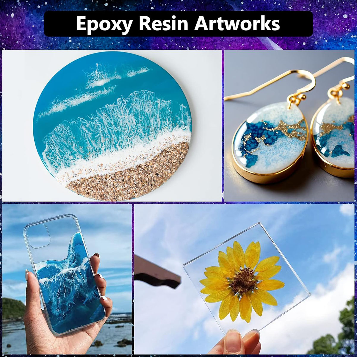 1000ml Crystal Clear Epoxy Res - Resin Art Epoxy のレビューと価格
