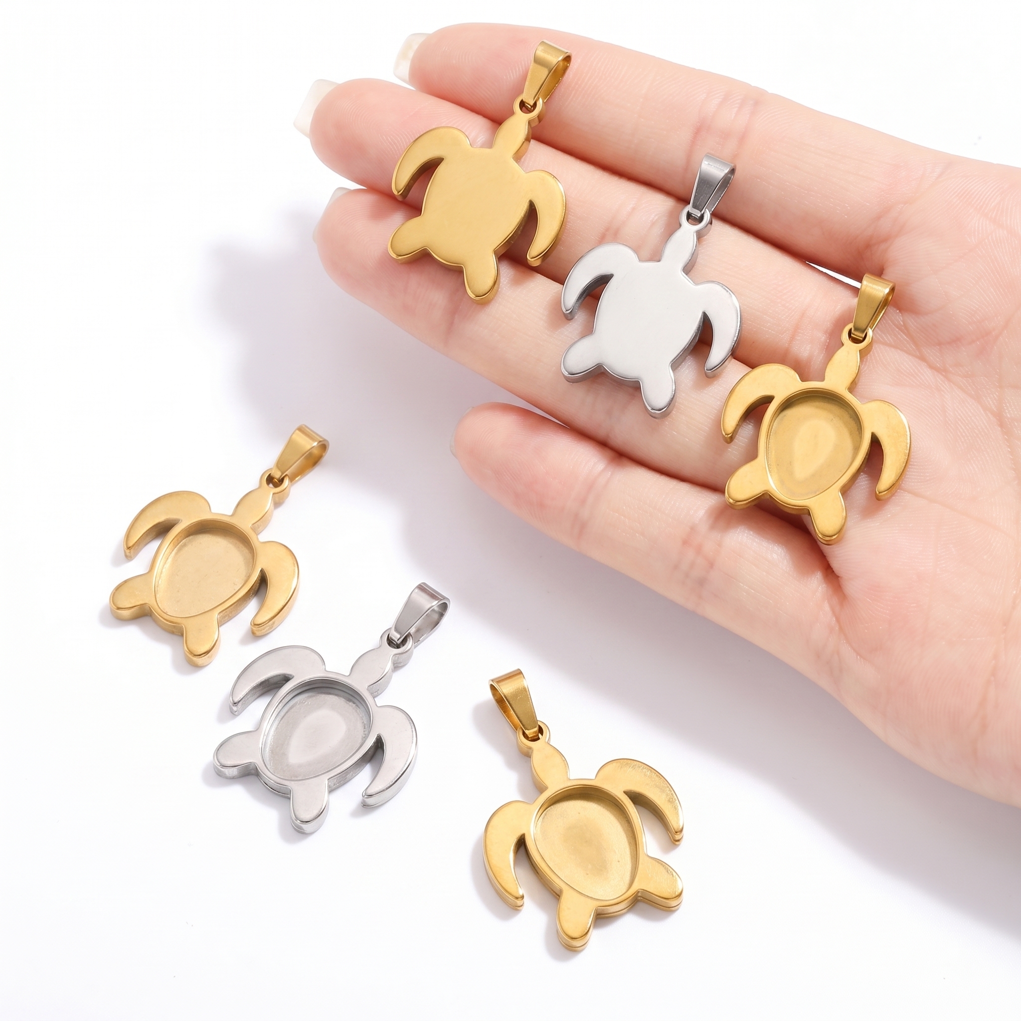 5pcs Stainless Steel Turtle Pe - Resin Art Essentials のレビューと価格