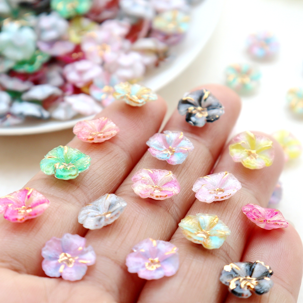 30pcs Mini Resin Flower Caboch - Resin Art Resin のレビューと価格