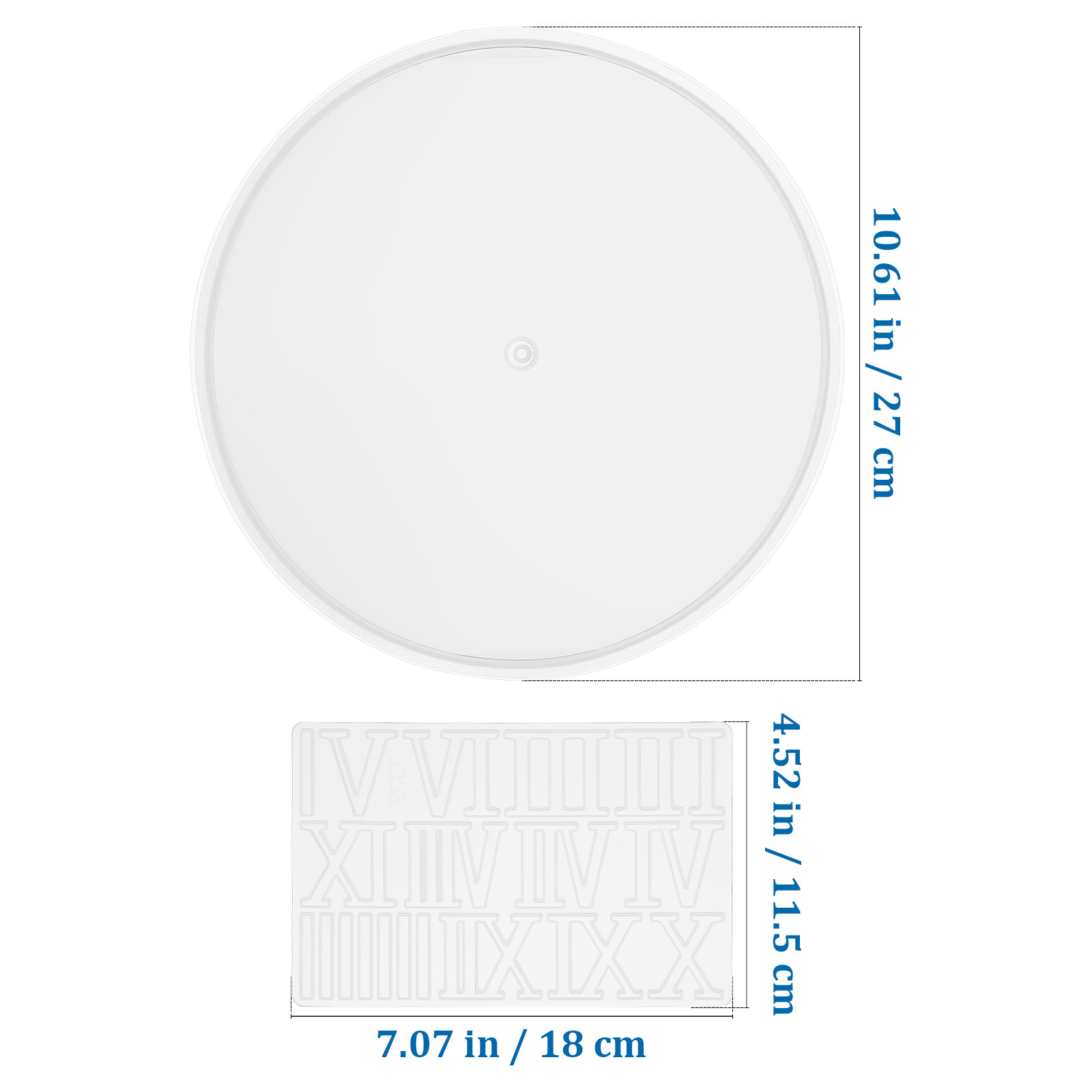 1Set Round Silicone Clock Dial - Resin Art Wall Clock のレビューと価格
