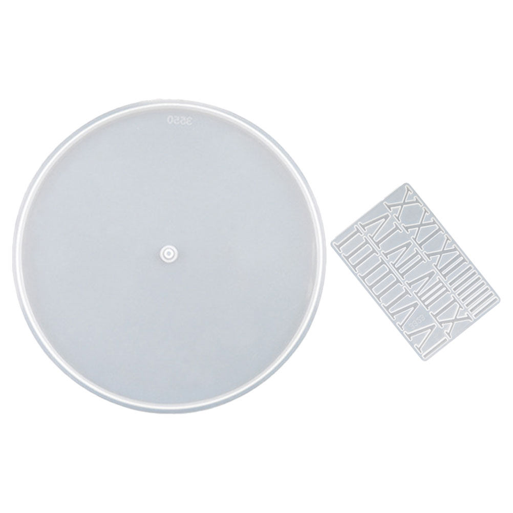 1Set Round Silicone Clock Dial - Resin Art Wall Clock のレビューと価格