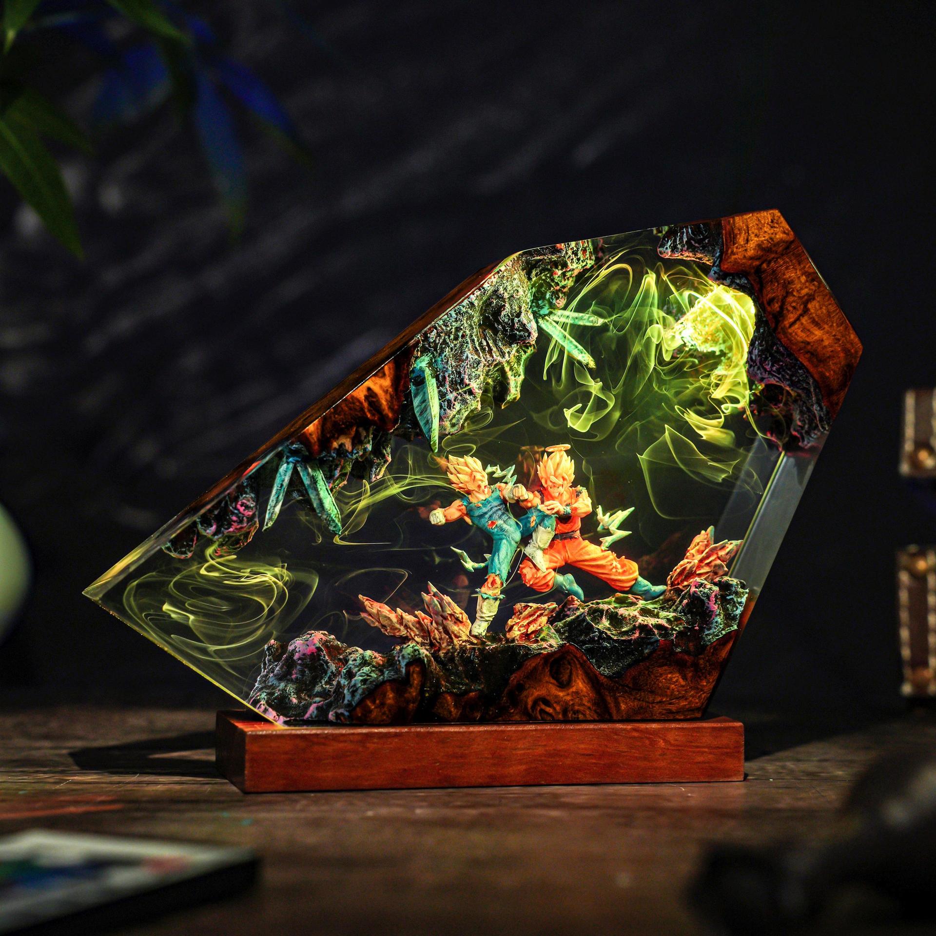 Goku & Vegeta Epoxy Resin Hand - Resin Art Goku のレビューと価格