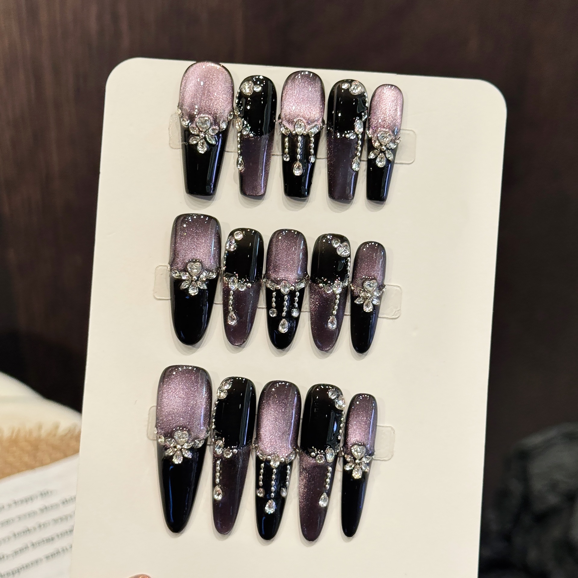 10pcs Black Purple French Styl - Resin Art Glitter のレビューと価格