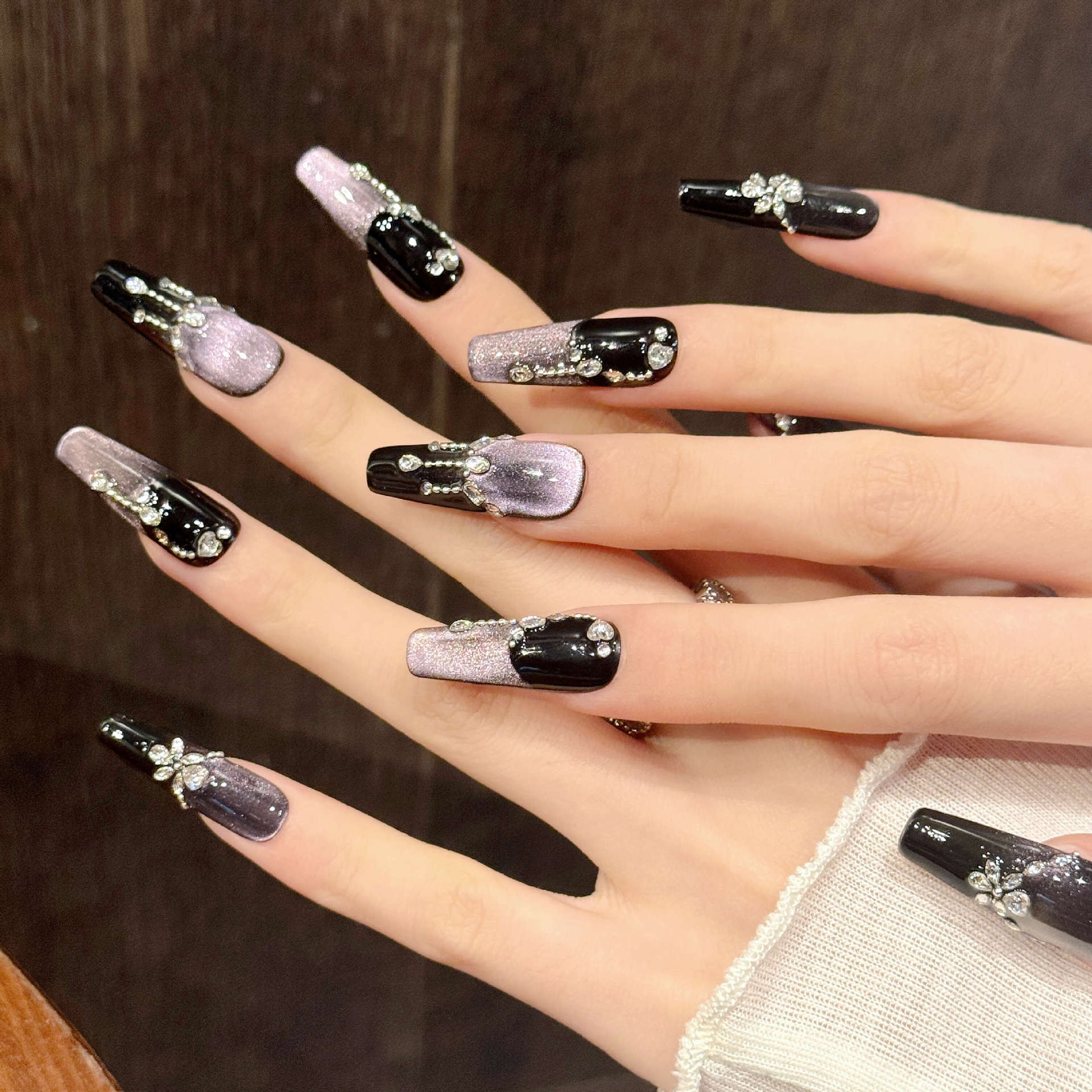 10pcs Black Purple French Styl - Resin Art Glitter のレビューと価格