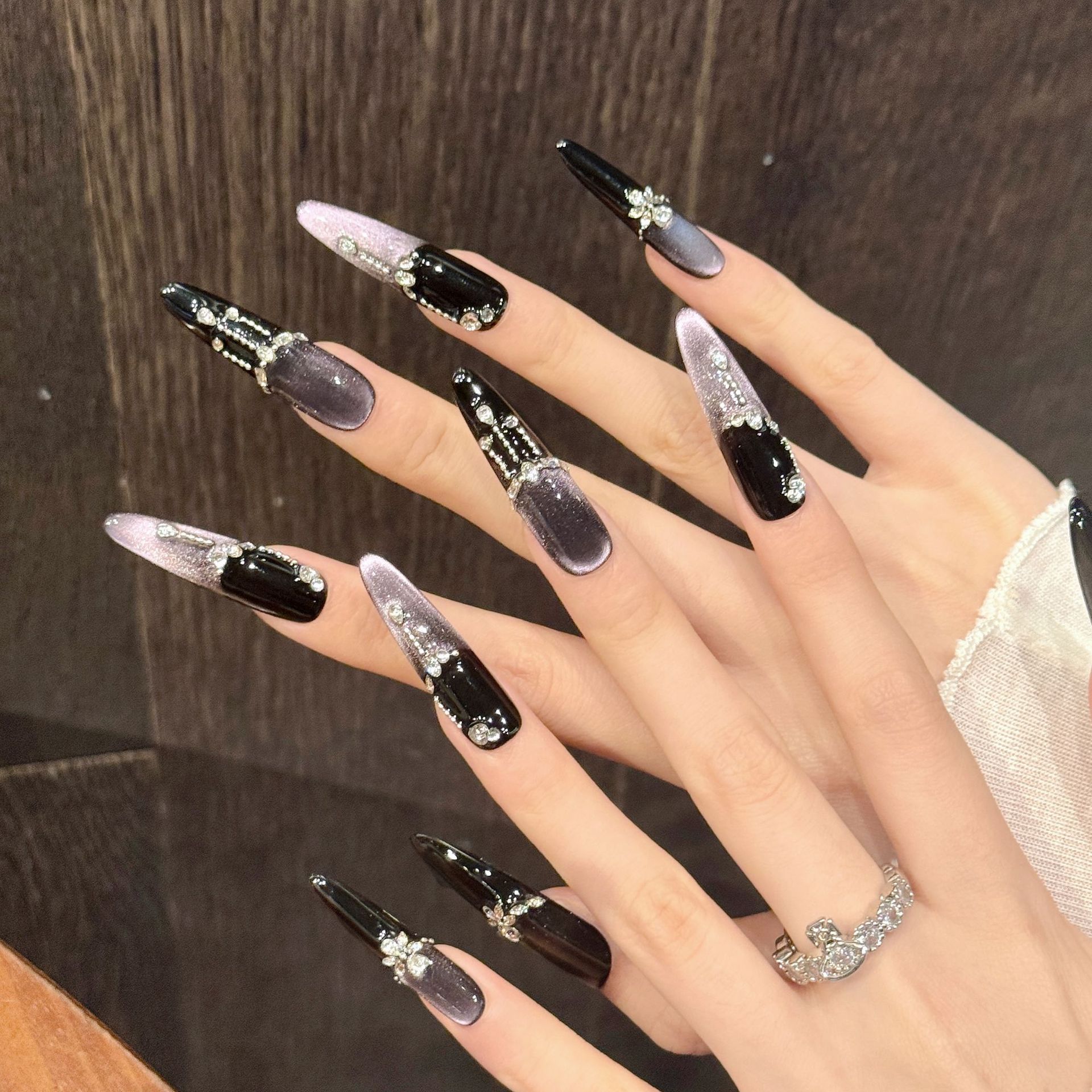 10pcs Black Purple French Styl - Resin Art Glitter のレビューと価格