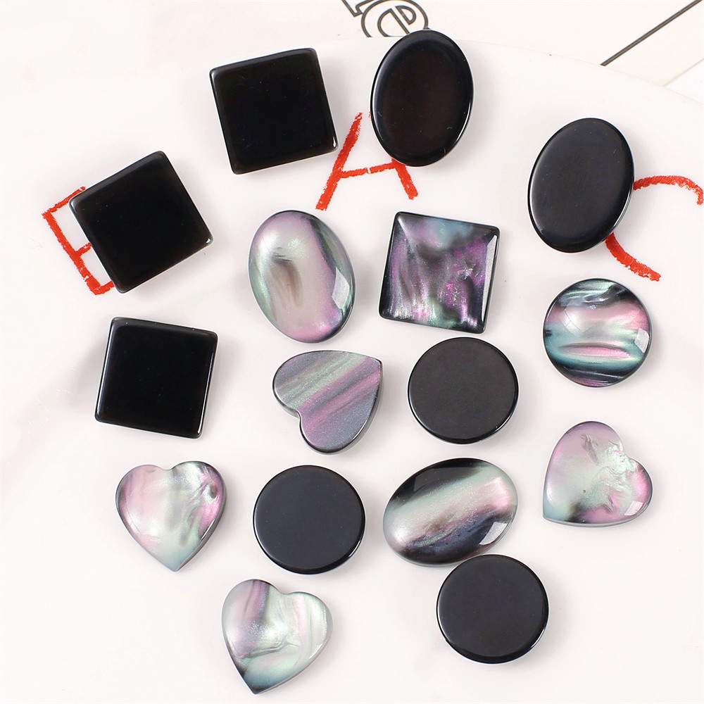 WFFNNKC 10-20PCS Retro Glitter - Resin Art Earrings Material のレビューと価格