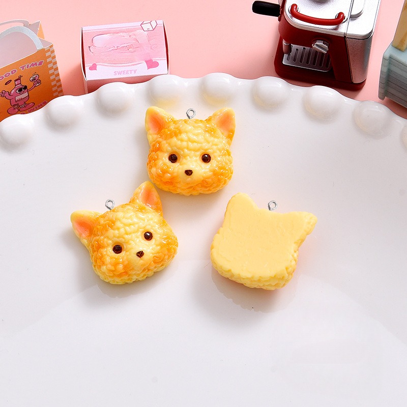10Pcs Cartoon Biscuits Dog Res - Resin Art Earrings Material のレビューと価格
