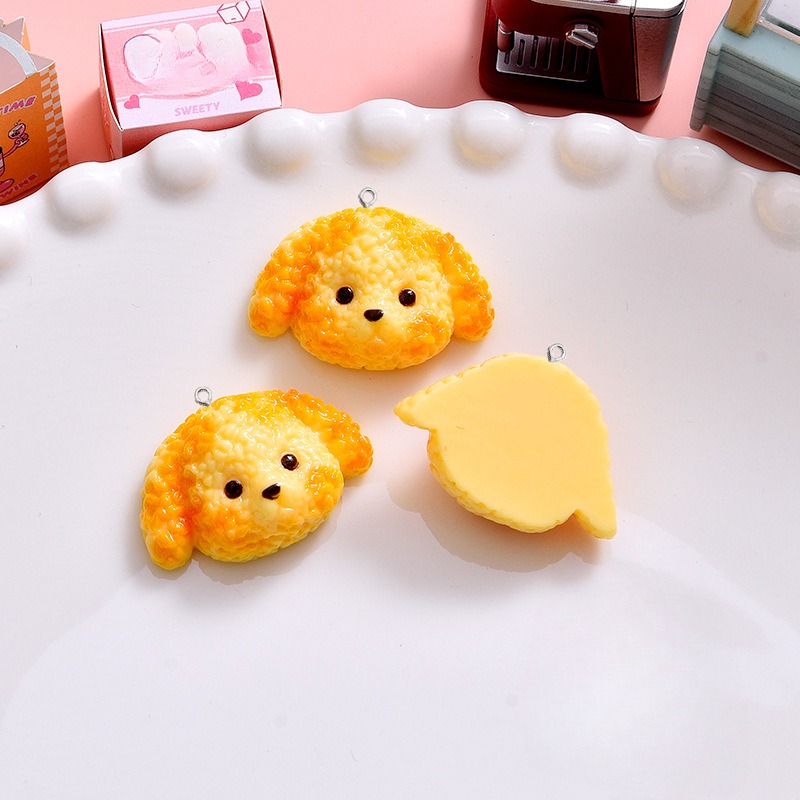 10Pcs Cartoon Biscuits Dog Res - Resin Art Earrings Material のレビューと価格