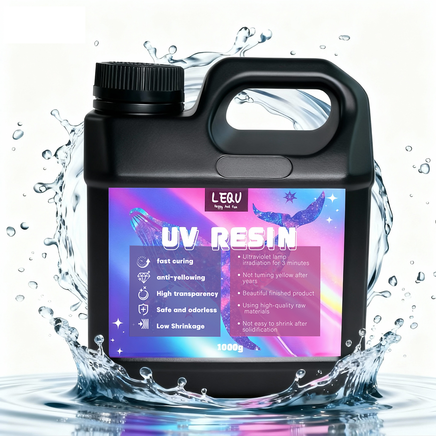 1000g UV Resin Crystal Clear H - Resin Art Epoxy のレビューと価格