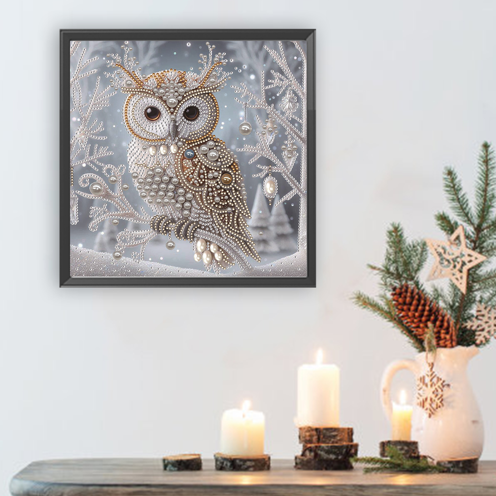 Owl Special Shaped 5D DIY Part - Resin Art Kits For Adults のレビューと価格